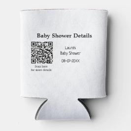 Porta-lata DETALHES DO chá de fraldas CÓDIGO DE VERIFICAÇÃO Q