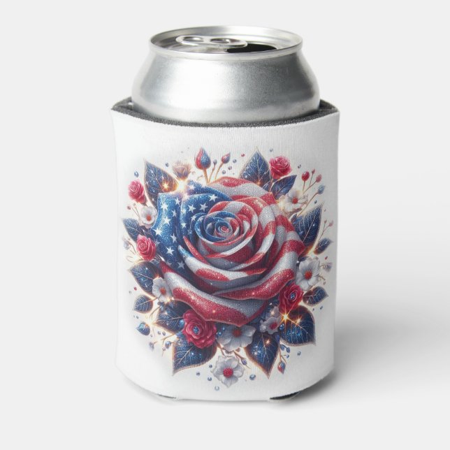 Porta-lata Dia da Independência Rosa Patriótica (Can Back)
