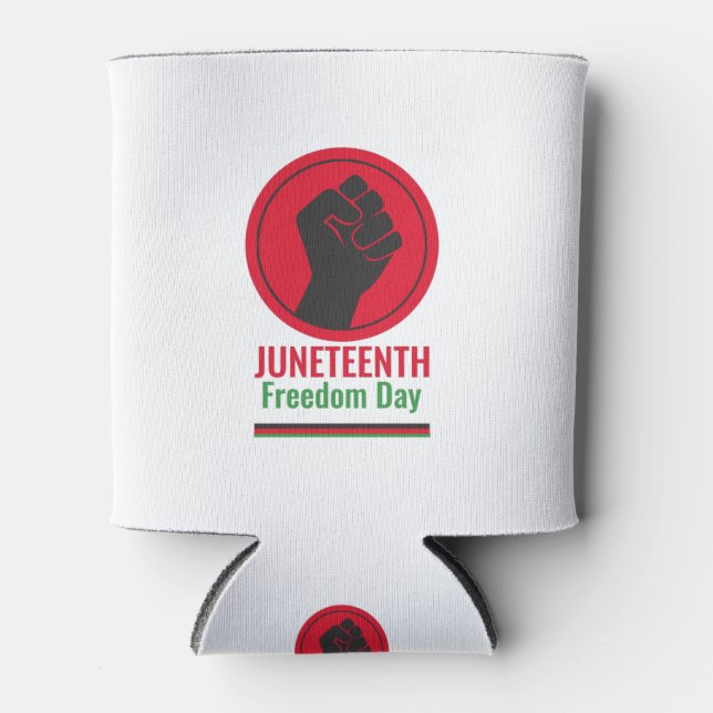 Porta-lata Dia da Liberdade Juneteenth (Frente)