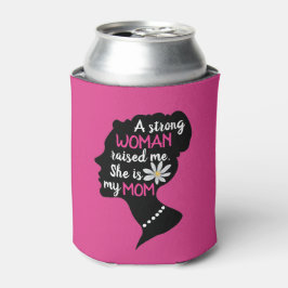 Porta-lata Dia de as mães Rosa Forte Inspiracional