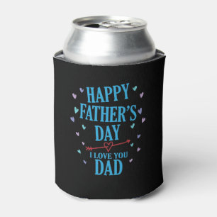 Porta-lata Dia de os pais feliz que te amo Pai Papá