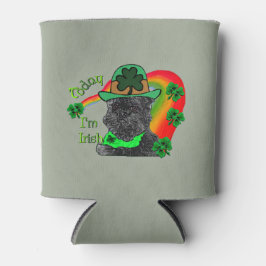 Porta-lata Dia de São Patrício do Affenpinscher