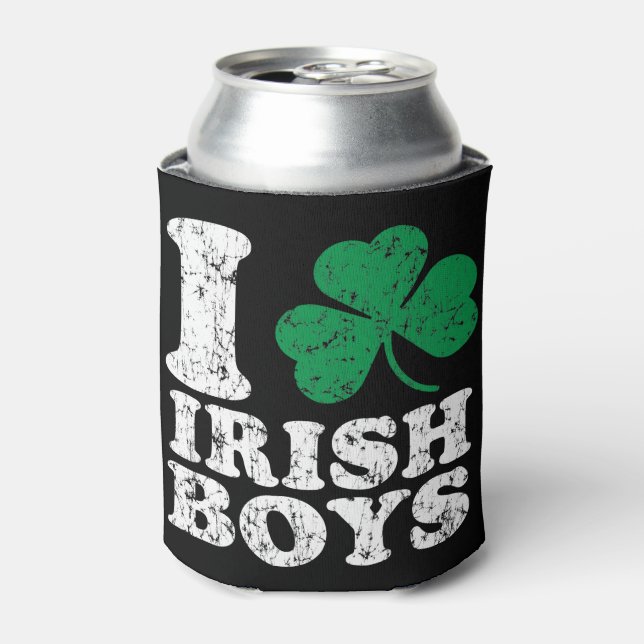 Porta-lata Dia de São Patrício I Shamrock Irish Boys (Can Front)