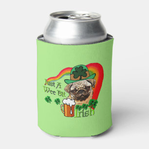Porta-lata Dia de São Patrício Pug
