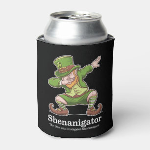 Porta-lata Dia de São Patrício Shenanigator Dabbing Leprechau