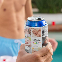 Porta-lata Dia dos Pais pela Primeira Vez Papai Bonito | Cola