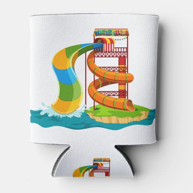 Porta-lata Diapositivo do parque aquático (Frente)