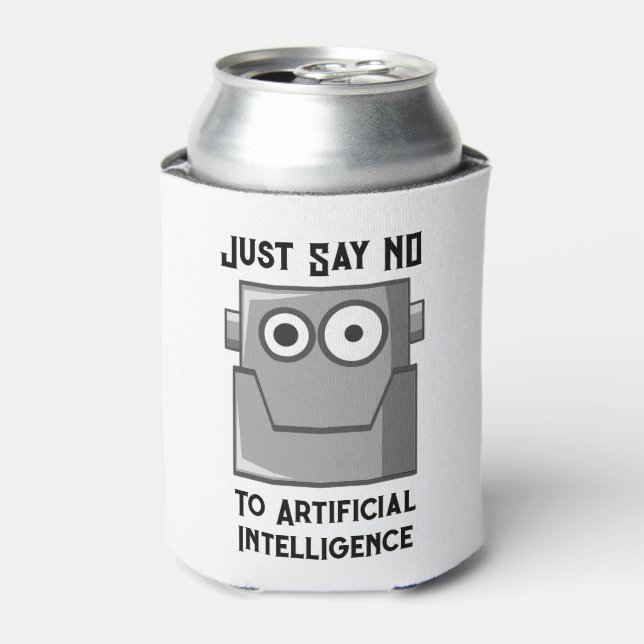 Porta-lata Diga Não à Inteligência Artificial (Can Front)