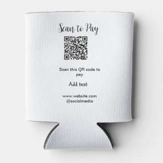 Porta-lata Digitalizar para pagar digitalização código QR adi