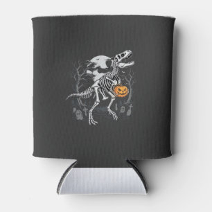 Porta-lata Dinosaur Esqueleto Halloween Abóbora Cemitério Des