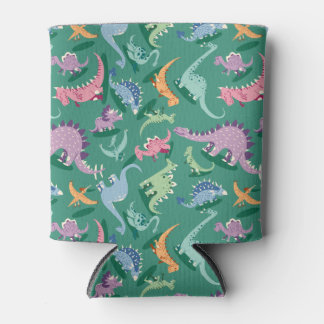 Porta-lata Dinossauro cômico de padrão engraçado