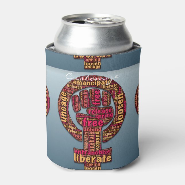 Porta-lata direitos das mulheres levantados primeiro Thunder_ (Can Front)