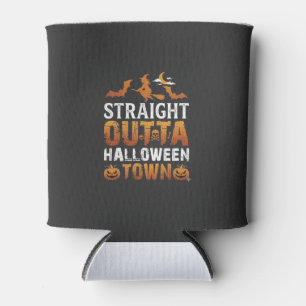 Porta-lata Direto da Cidade do Halloween Bruxa Morcegos da Lu