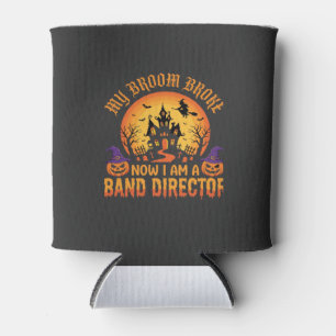 Porta-lata Diretor de Banda de Halloween Vassoura de Bruxa Ca