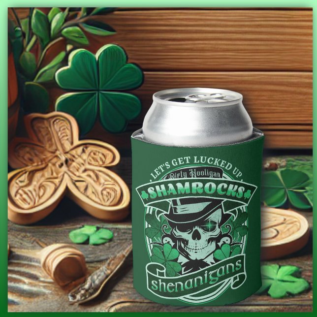 Porta-lata Dirty Hooligan - Shamrocks e Shenanigans (Criador carregado)