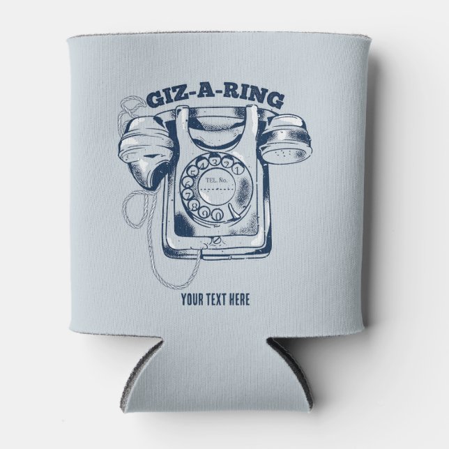 Porta-lata Discagem rotativa azul (Frente)