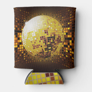 Porta-lata Disco do Partido: Luzes brilhantes Vintage.