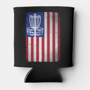 Porta-lata Disco Voador Golf Homens Mulheres Bandeira America