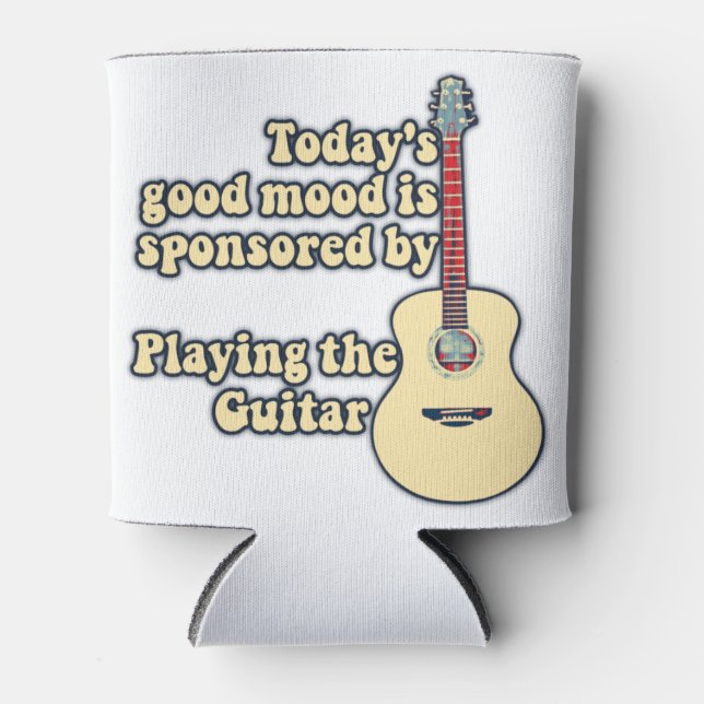 Porta-lata ditos inspiradores positivos de guitarra (Frente)