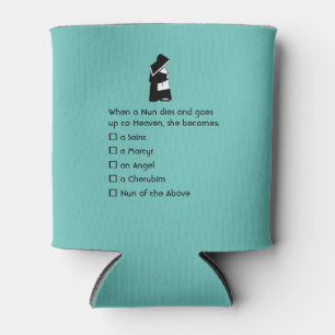 Porta-lata Diversão da freira - humor limpo, Piada Nun Heaven