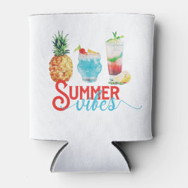 Porta-lata Diversão de Verão Vibes Vibrantes Festa de anivers