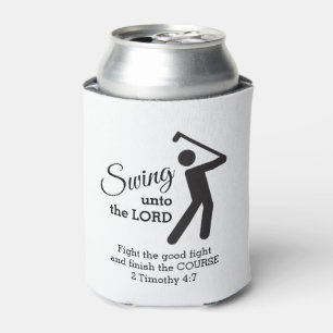 Porta-lata Diversão Personalizada GOLFER CRISTÃO Nadando Ao