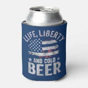 Porta-lata Divertida vida patriótica adorável liberdade e Cer