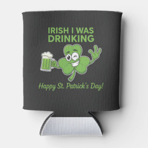 Porta-lata Divertido Irlandês Eu Estava Bebendo Dia de São Pa