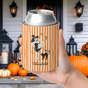 Porta-lata Divertido Vamos Lá Bruxas Halloween Despedida de S