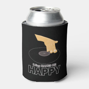 Porta-lata DJing me faz feliz