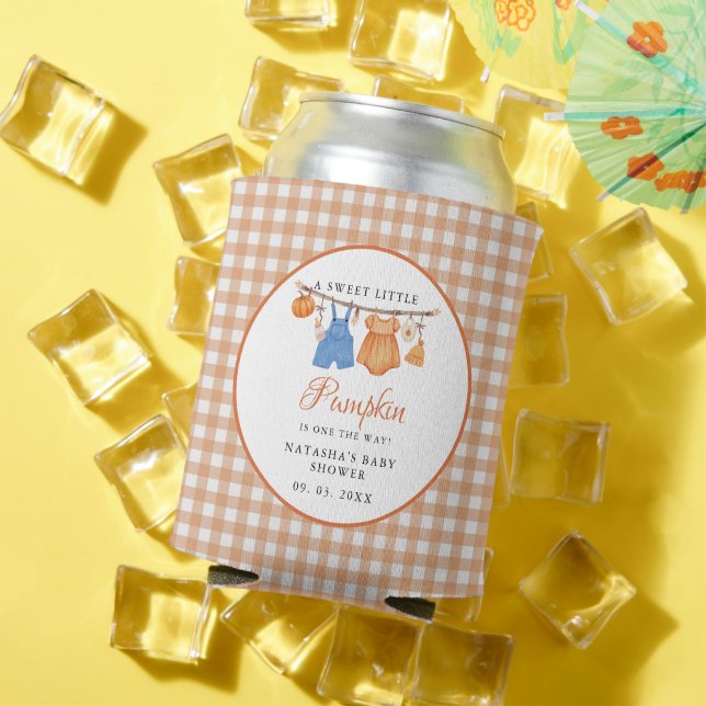 Porta-lata Doce Pequeno chá de fraldas de Abóbora (Verão in situ)