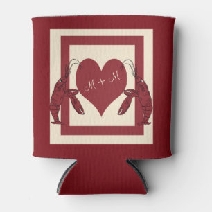 Porta-lata Dois Crawfish Heart