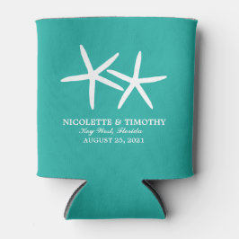 Porta-lata Dois peixes-espinho magros | Casamento de Teal