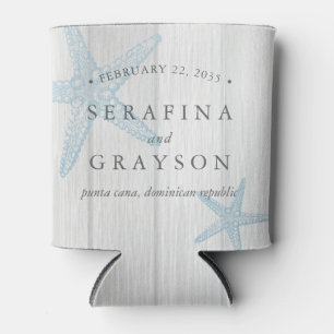 Porta-lata Dois Starfish de Vintage no Casamento de Wood Rust