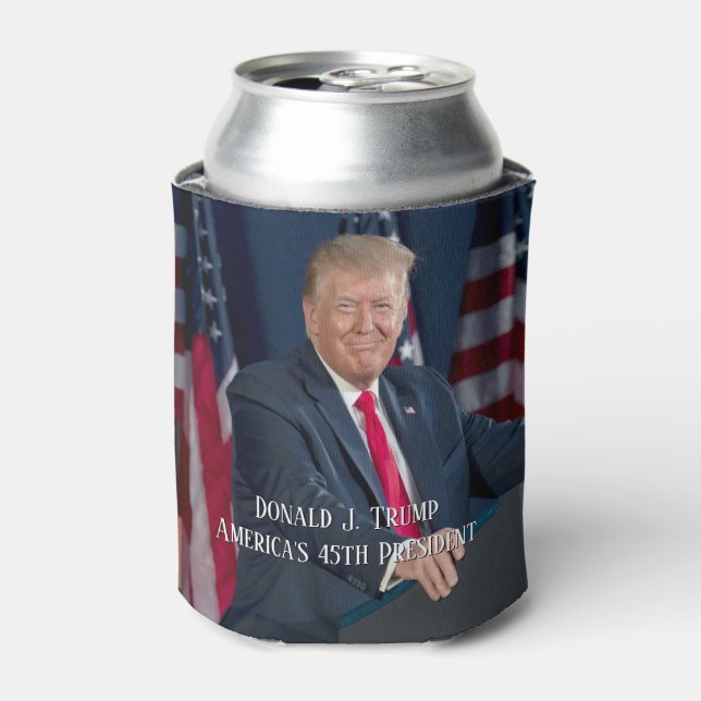 Porta-lata Donald J. Trump 45º Presidente Keepsaoké (Can Front)