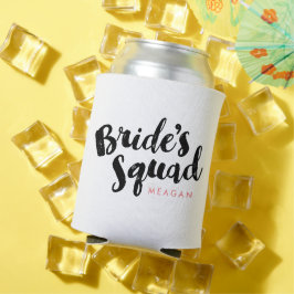 Porta-lata Donativos Personalizados de Bridesmaid da Esquadra