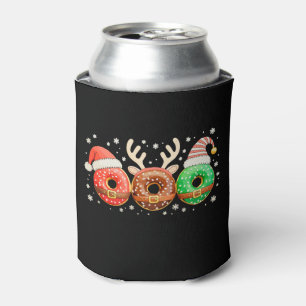 Porta-lata Donuts de Natal Papai Noel Rena Xmas