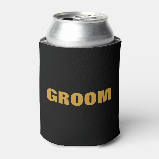Porta-lata Dourado Groom (Can Front)