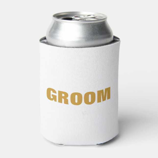 Porta-lata Dourado Groom (Can Front)