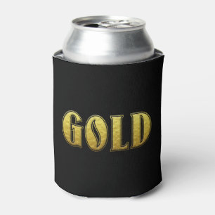 Porta-lata Dourado refrigerador de latas