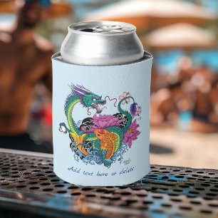 Porta-lata Dragão de Água Chinês Peixe Koi