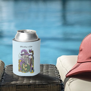 Porta-lata Dragão Mágico Celta Fantasia Roxo