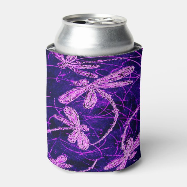 Porta-lata Dragonfly Disco Can Cooler (Can Front)