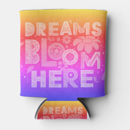 Porta-lata Dreams Bloom Here Cooler