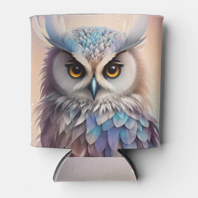 Porta-lata Dreamy Fantasy Owl Soft Pastel Colors (Frente)