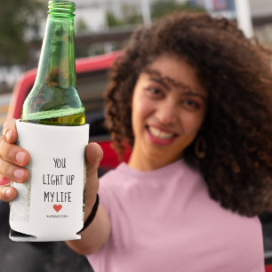 Porta-lata Duas Fotografias   Feliz Dia dos Namorados   Citaç