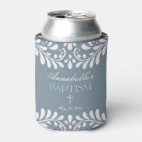 Dusty Blue Talavera Espanhol Fiesta Baptism Favore
