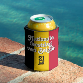 Porta-lata Dutch Nationale feestdag van België België Bandeir