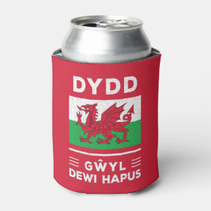 Porta-lata Dydd Gil Dewi Hapus Feliz Rua Dia 3