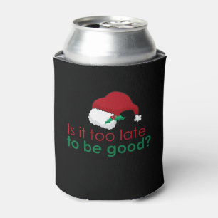 Porta-lata É a tarde a ser bom? chapéu do papai noel de